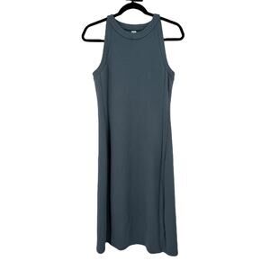 Spanx Airessentials sleeveless tank midi dress blue gray size Small S